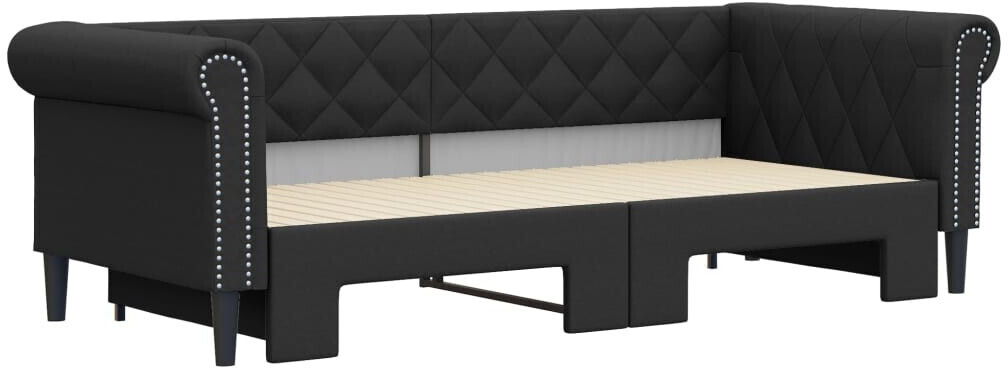 vidaXL Daybed extendable 90x200cm Faux Leather (3197723)