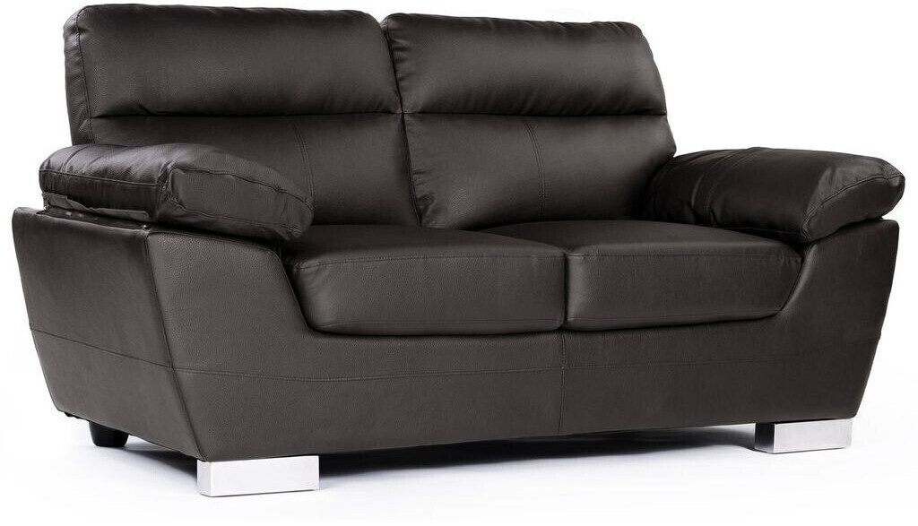 Habitat et Jardin Leather/PVC DALLAS 169x88x90 cm 2 seater chocolate