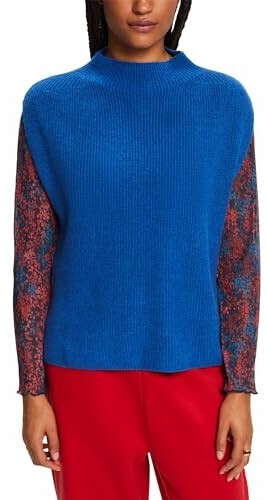 Esprit Rib knit waistcoat in wool mix (103EE1I358) bright blue