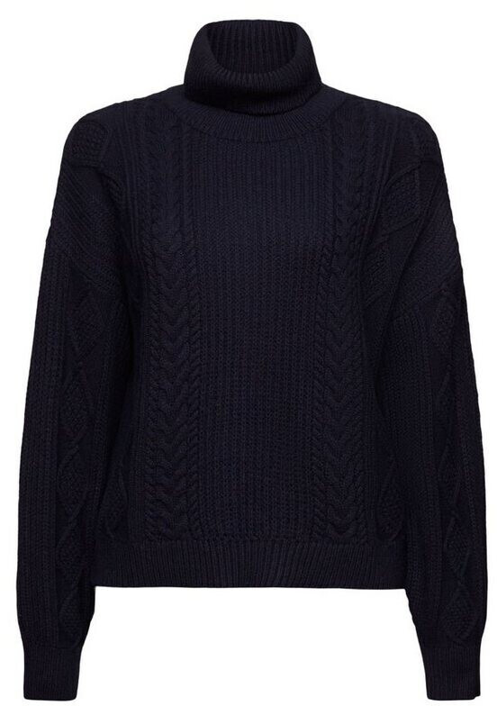 Esprit Cable knit turtleneck Jumper (103EE1I320) navy