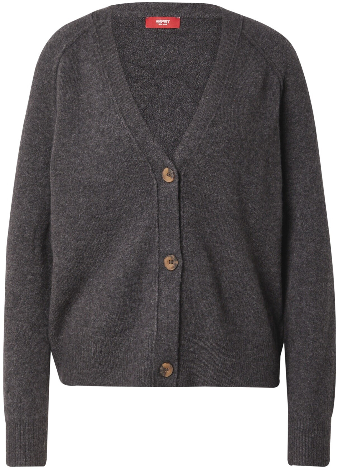 Esprit Buttoned cardigan with V-neck wool mix (993EE1I330)