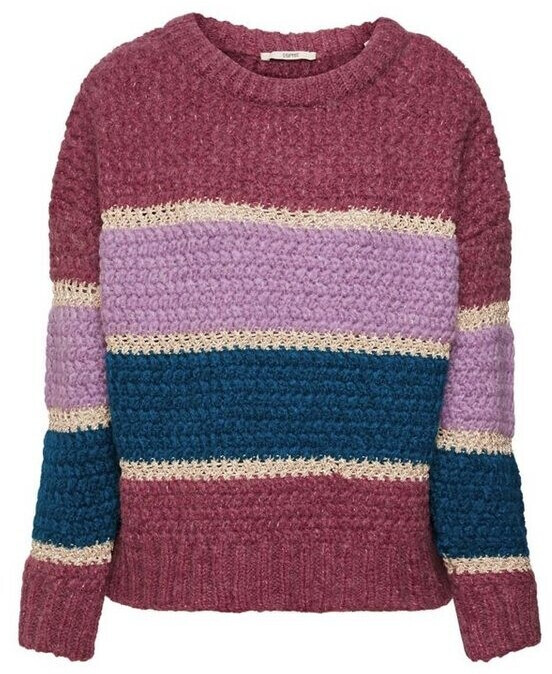 Esprit Chunky knit Jumper in wool mix with glitter effect (112EE1I319) cherry red