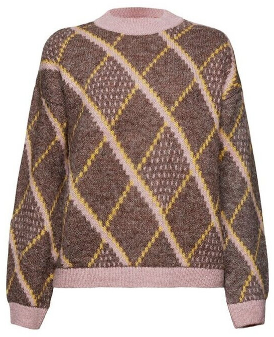 Esprit Checked wool blend Jumper (093EE1I324) toffee