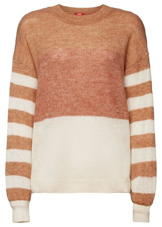Esprit Wool mix colorblock Jumper (083EE1I316) caramel