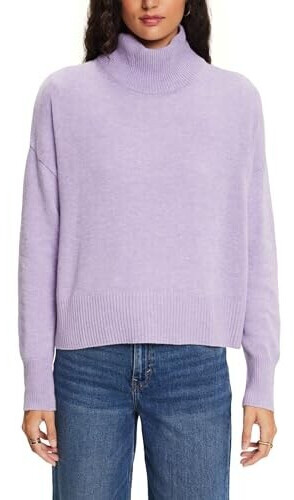 Esprit Jumper with stand-up collar in wool mix (103EO1I306) lavender