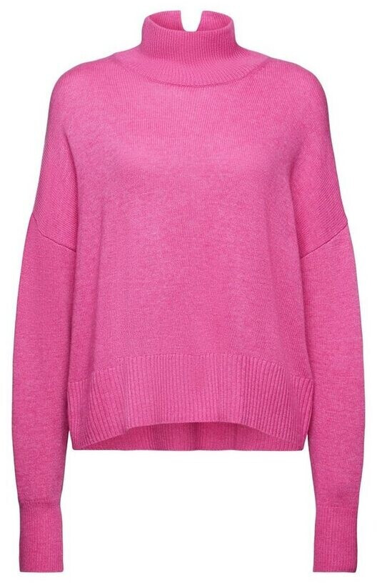 Esprit Jumper with stand-up collar in wool mix (103EO1I306) pink fuchsia
