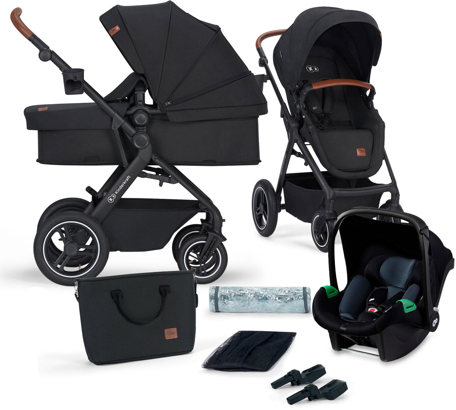 Kinderkraft 3in1 Travel System B-Tour Pro black