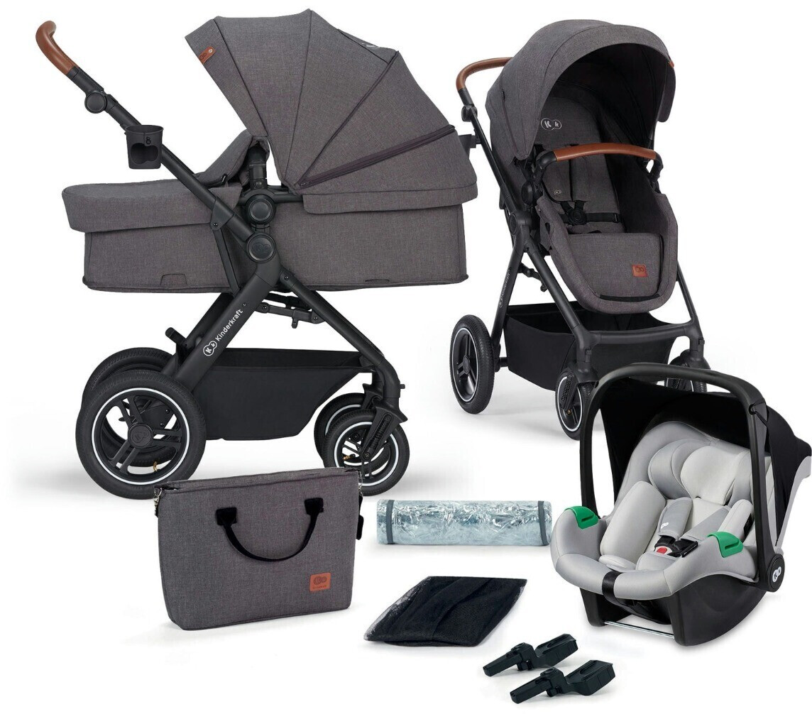 Kinderkraft 3in1 Travel System B-Tour Pro dark grey
