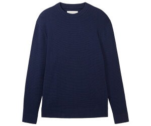 Tom Tailor Denim Regular fit gebreide pullover van zuiver katoen in offwhite online kopen | P&C