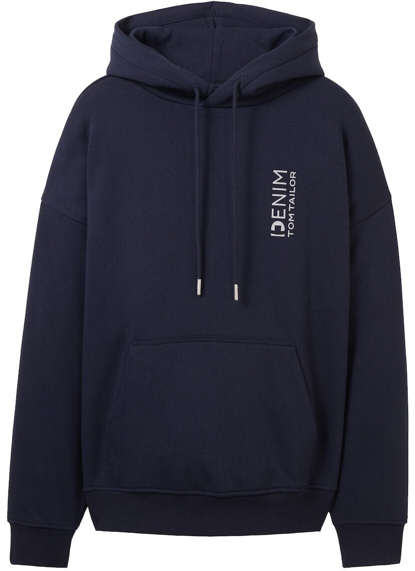 Sudadera Con Capucha Tom Tailor Para Hombre - Estilo Denim, Ligero Lavado, Cómoda Y Moderna