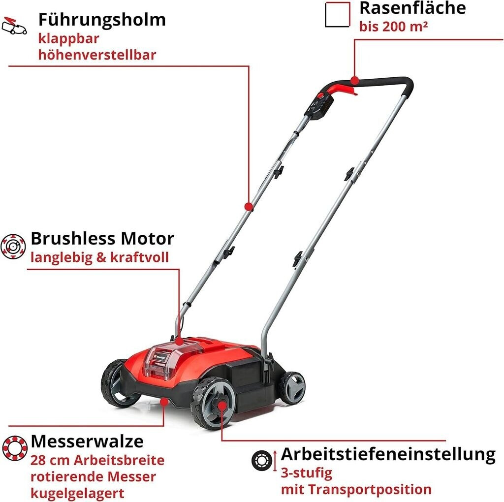 Einhell Einhell Power X-Change 18V Akku-Vertikutierer GC-SC 18/28 Li - detail view