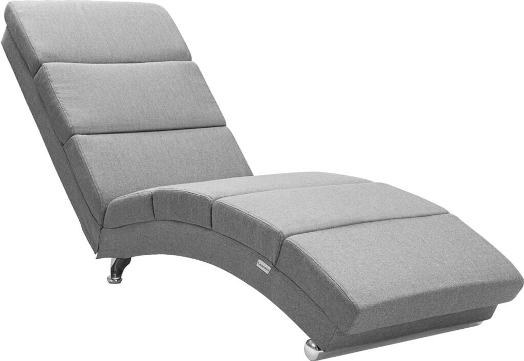 Casaria Relaxation chair lounger XXL London 186x89x55 cm gray (106893)