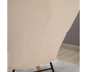 HomCom Schaukelstuhl Schwing Polyester Beige 71x92x101 cm 839 613V00BG ab 127 42 Preisvergleich bei idealo