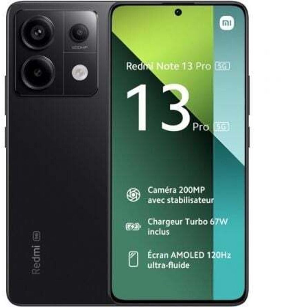 Xiaomi Redmi Note 13 Pro 5G 8 Go 128 Go noir