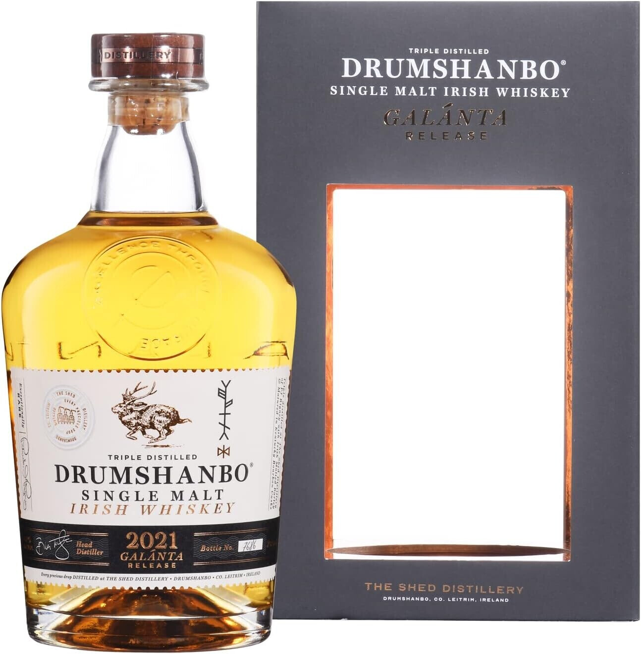 The Shed Distillery Drumshanbo Single Malt Irish Whiskey 2021 70cl