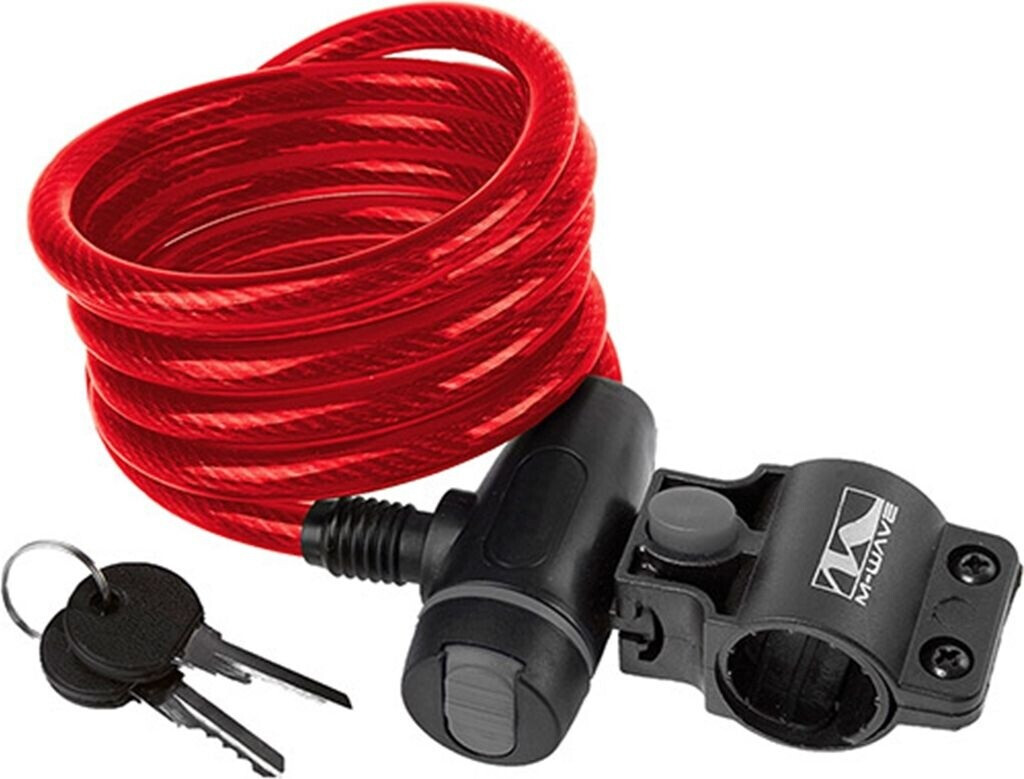 M-Wave S 10.18 Cable Lock red 10 x 1800 mm