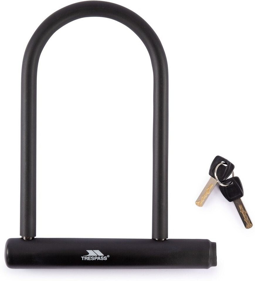 Trespass Locke Anti-Steft D-Lock Padlock Black