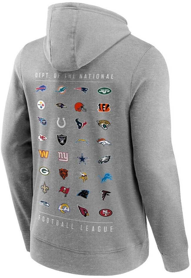 Fanatics NFL Logo All Team Graphic Hoodie 1311M GRY NFL ATE grau