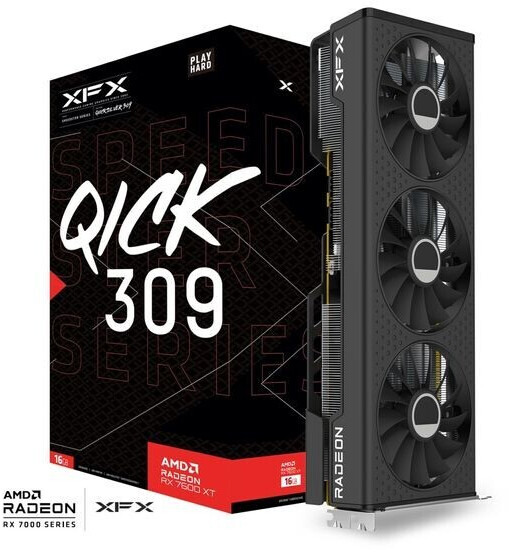 XFX Radeon RX 7600 XT Speedster QICK 309