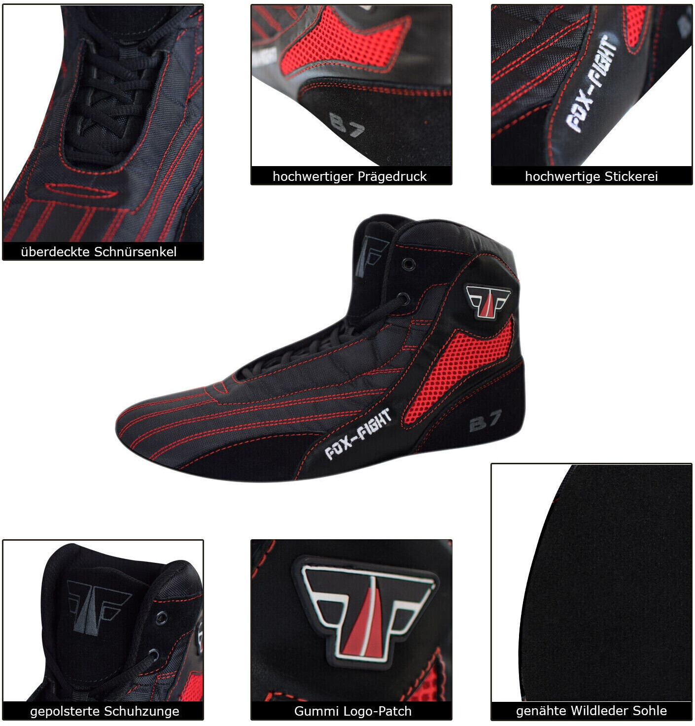 Fox Fight Sambo Wrestling Mat Shoes Wrestling Fitness Athletic Shoes Leather