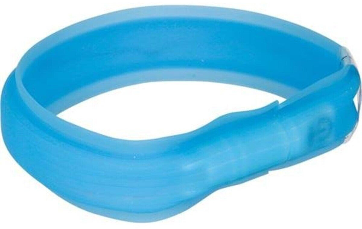 Photos - Collar / Harnesses Trixie USB LED Strip Wide M-L 50cm/30mm blau  (12671)