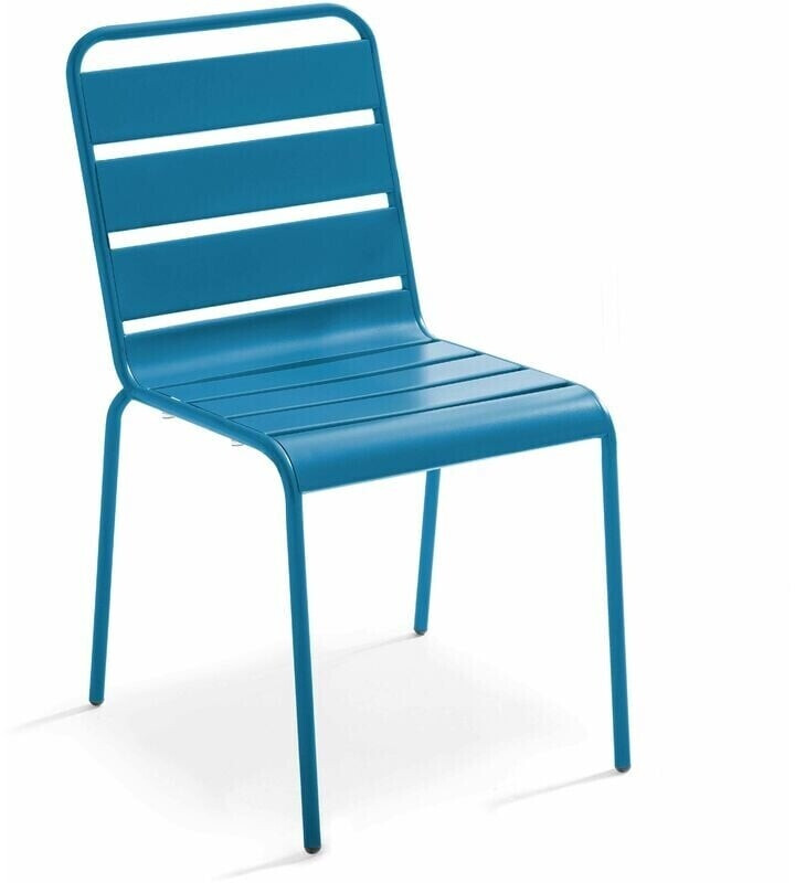Oviala Chaise de jardin en métal Palavas
