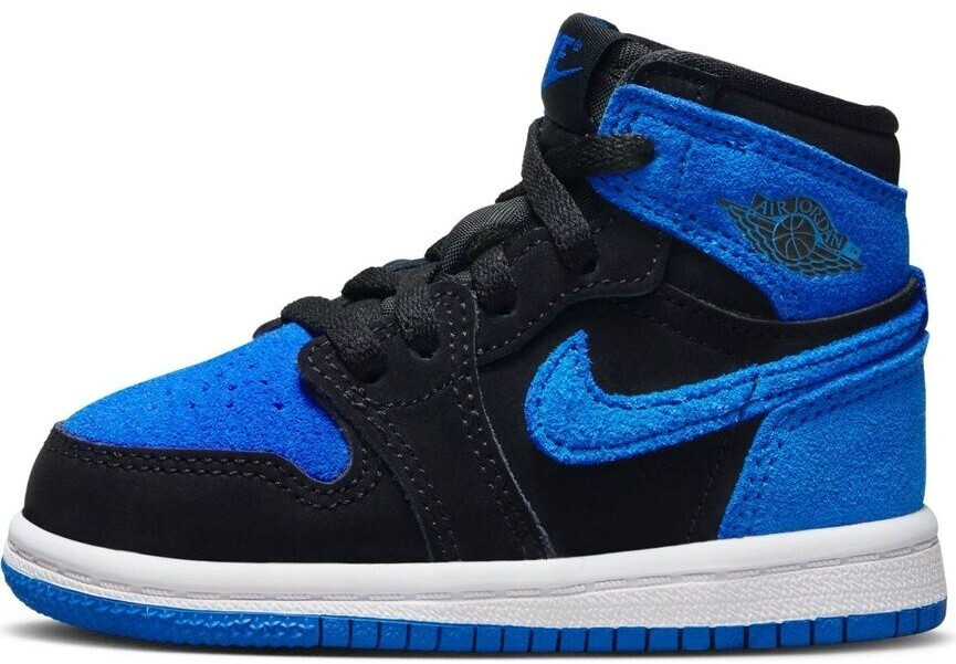 Blue and black nike high tops discount