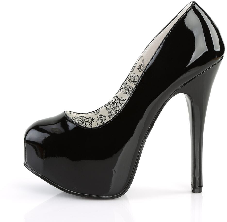 Bordello TEEZE-06 High Heel Platform Pumps black synthetic leather