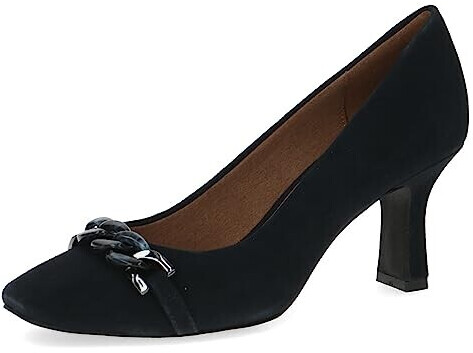 Caprice Pumps Memotion made of suede stiletto heel wide G blue