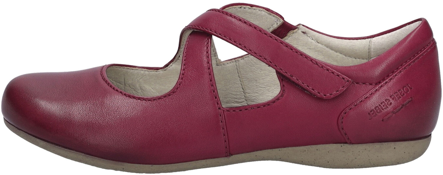 Josef Seibel Fiona 72 strap ballerina with practical velcro closure red