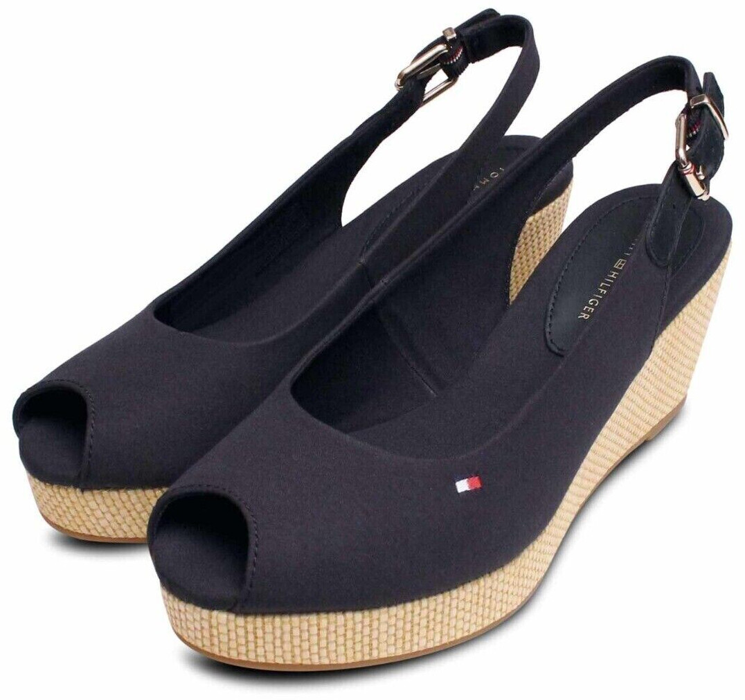 Buy Tommy Hilfiger Elbe Wedge Sandals navy blue from 42.00 Today Best Deals on idealo
