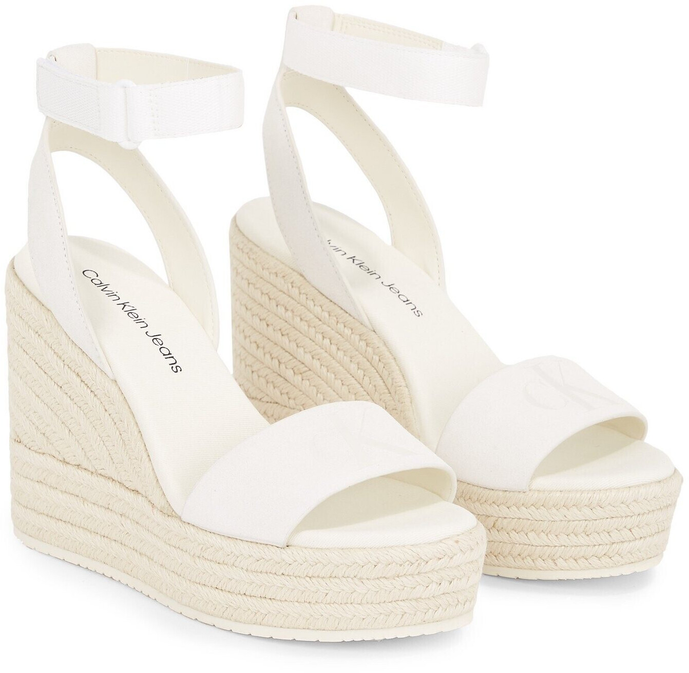 Calvin Klein WEDGE SANDAL SU MG BTW Wedge Sandal white
