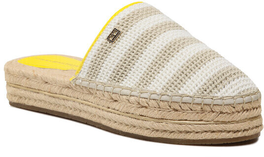 Tommy Hilfiger Feminine Crochet Mule Espadrille FW0FW07278 Light Sandalwood RBS beige
