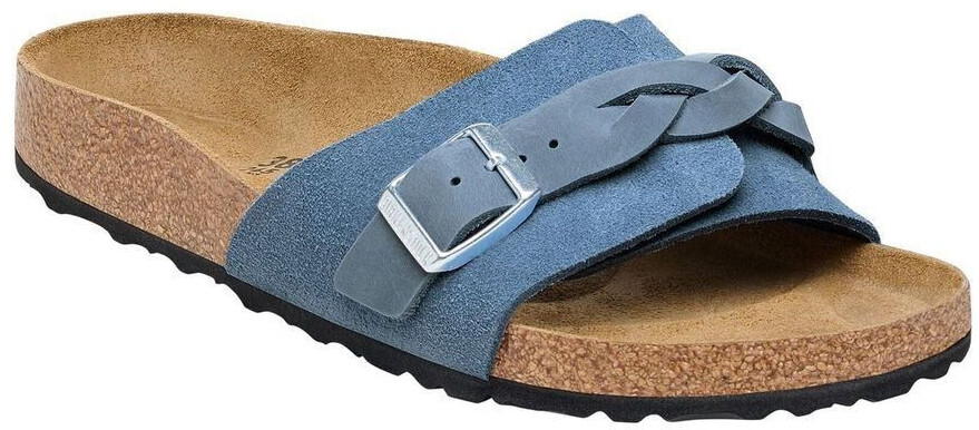Birkenstock Oita Braided Suede Leather elemental blue (narrow)