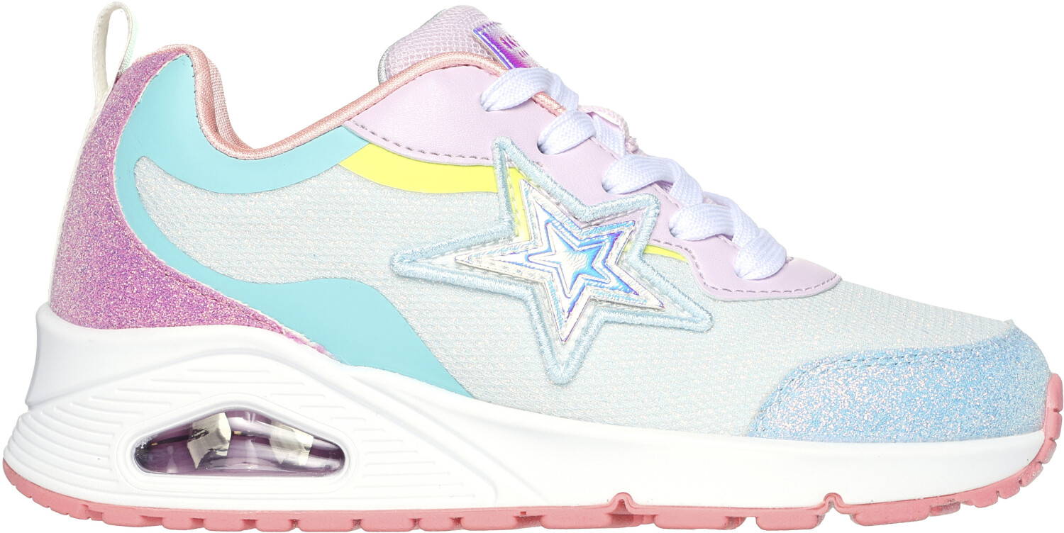 Skechers Street Girls Sneaker lt blue synthetic multi trim