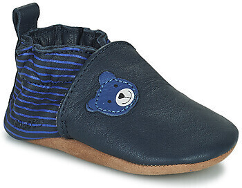 Robeez Doubear crib shoe navy