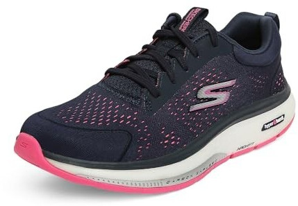 Skechers 124933 Nvhp Sneaker navy blue with pink trim