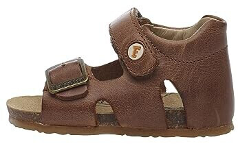 Falcotto BEA leather sandals with buckle and velcro closure brown