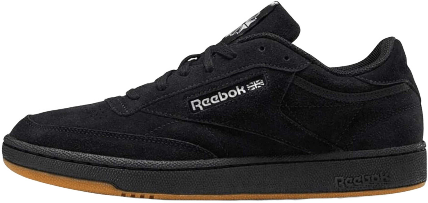 Black reebok suede clearance