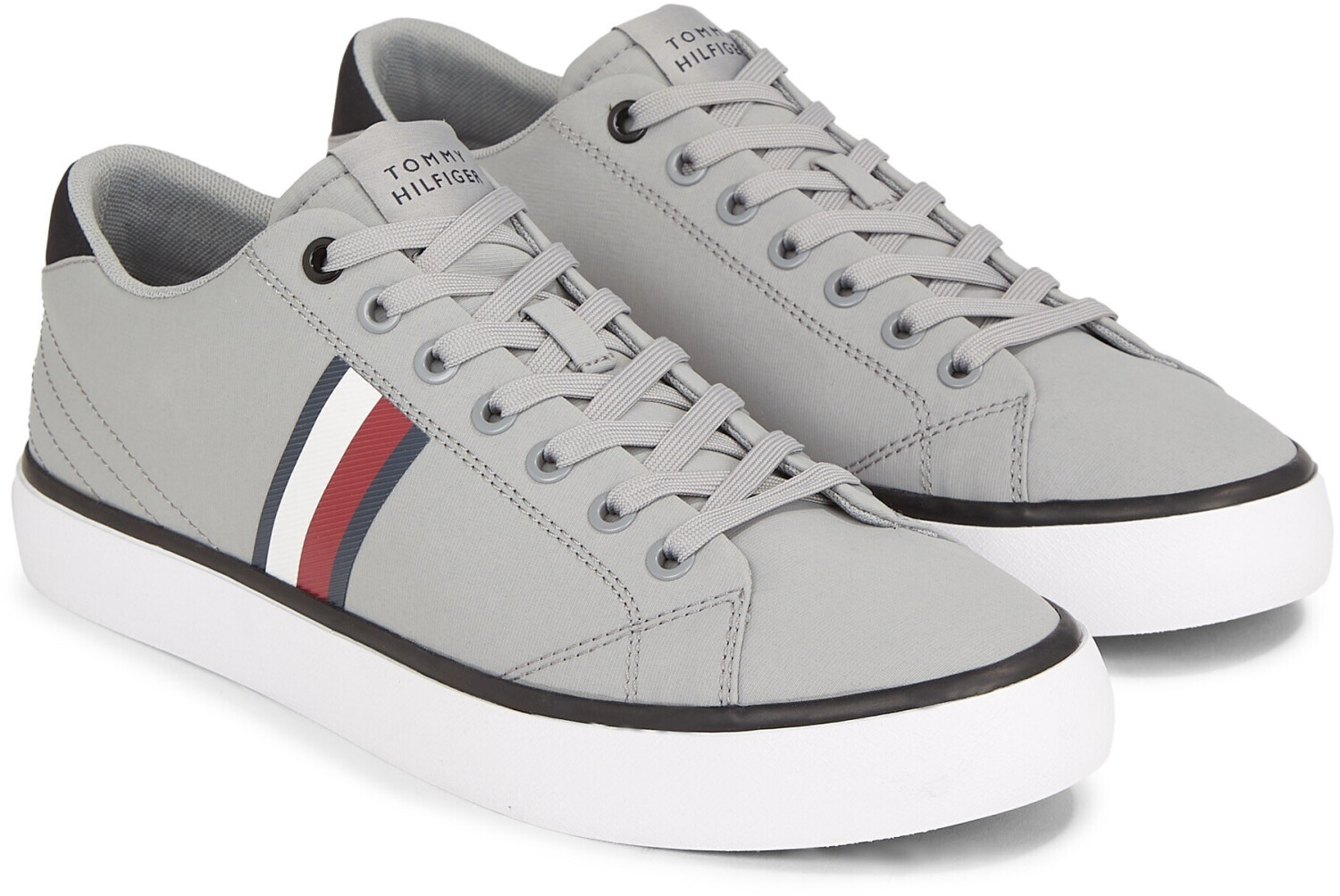 Tommy Hilfiger Sneakers Th Hi Vulc Low Stripes Mesh grey