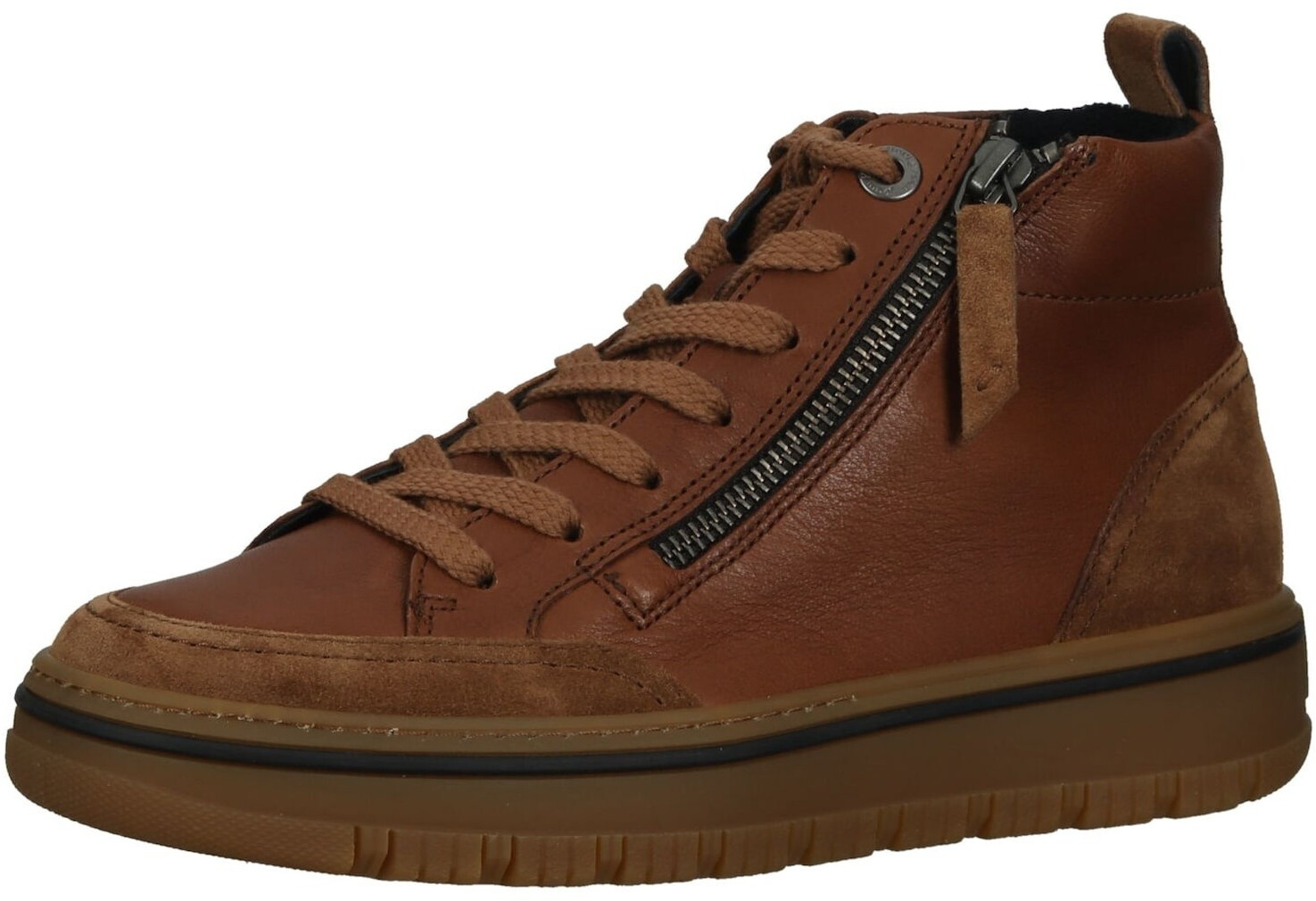 Paul Green Leather Sneaker toffee