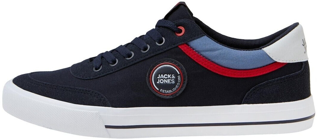 Jack & Jones Sneaker 'JAY' navy blue denim red white 14173199