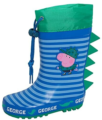 Peppa Pig George Pig Boys' Lace-Up Wellington green