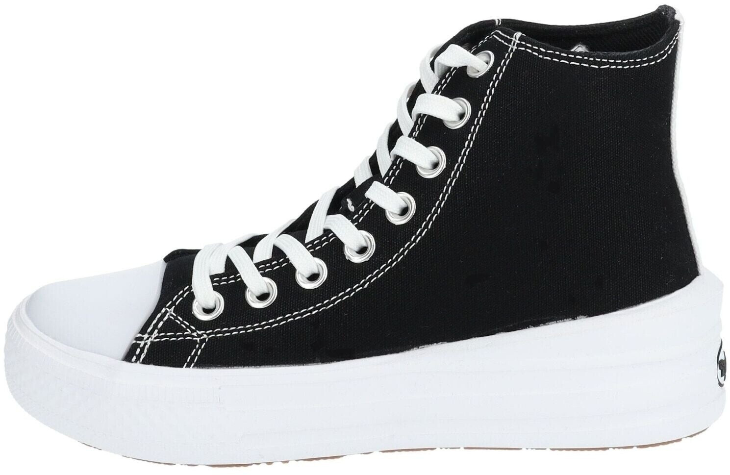 Dockers by Gerli Canvas High-Top Sneaker Lace-up Shoes black 50VL202-710100