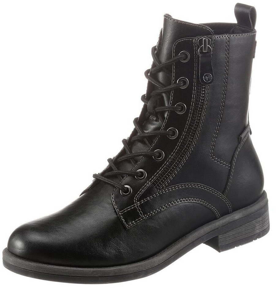 Tamaris SHAE lace-up with fashionable decorative zipper black