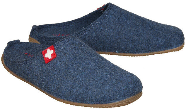 Living Kitzbühel Felt Slipper SCHWEIZER KREUZ midnight navy