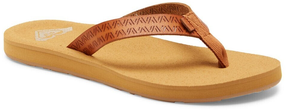 Roxy Porto Motif Flip Flops brown