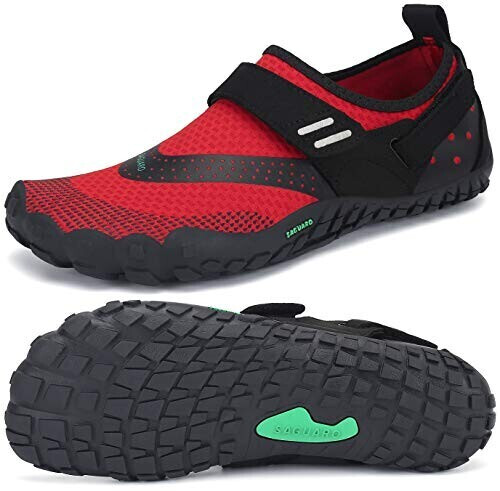 Saguaro Outdoor trail running shoes red A
