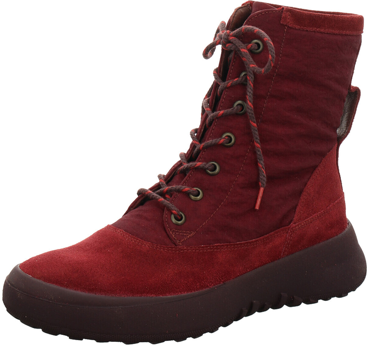Think KUSABI sustainable loden lining 5000 Merlot Kombi