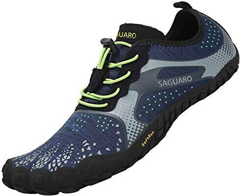 Saguaro Barefoot Shoes Toe Shoes Fitness Shoes Indoor Outdoor Trail Running Shoes Minimalist Blue